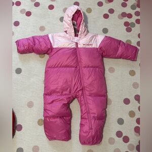 Columbia pink snowsuit